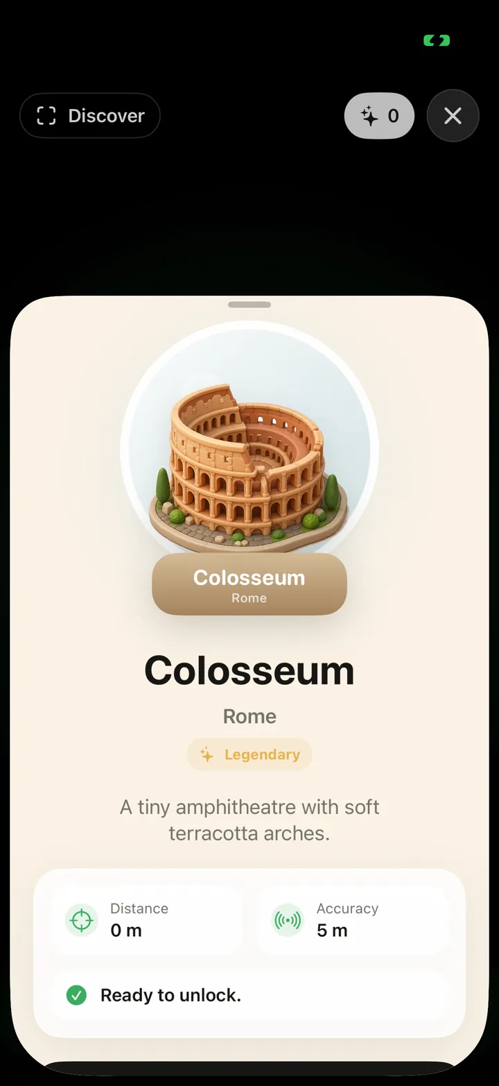 A Colosseum travel Charm in Passported